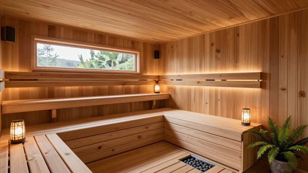 compact sauna interior hacks