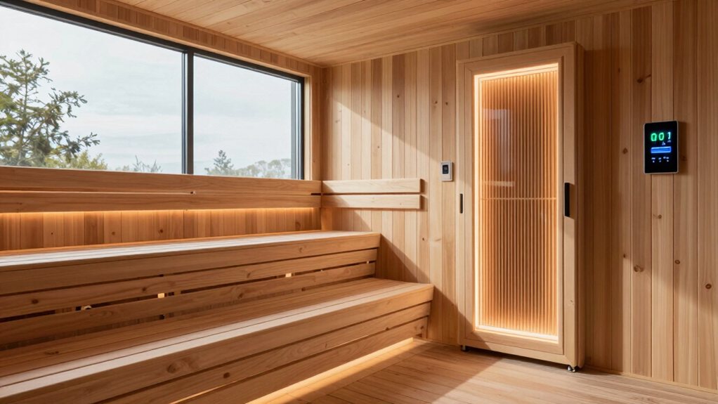smaller insulated infrared smart sauna