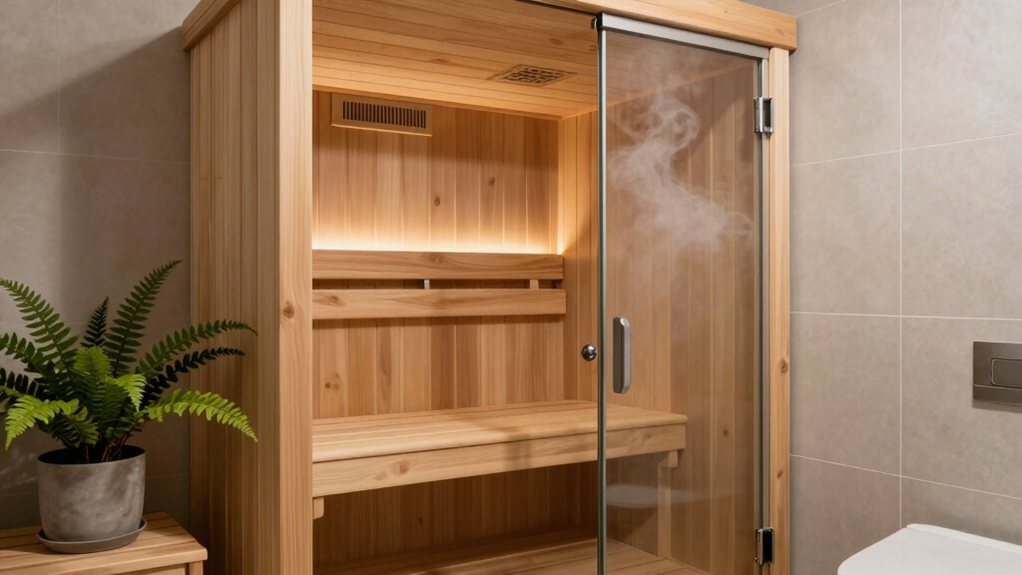 ventilation ensures fresh sauna air