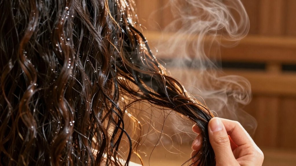 steam restores damaged hair from heat and color
